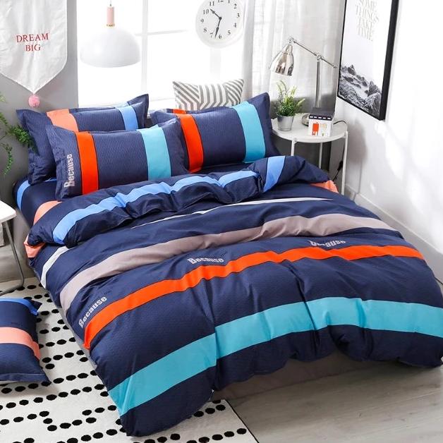 Brief Style Stripe Duvet Cover Bed Sheet Bed Linings Kids Bedding Sets Twin/Full/Queen/King Size - Lusy Store