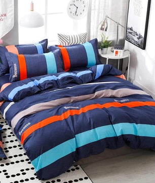 Brief Style Stripe Duvet Cover Bed Sheet Bed Linings Kids Bedding Sets Twin/Full/Queen/King Size - Lusy Store