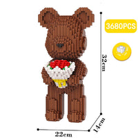 Build a Bear Nano Building Blocks Cartoon Colour With Drawer Model Creative Micro Diamond Bricks Toys HK44 - Lusy Store LLC