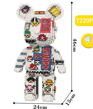 Build a Bear Nano Building Blocks Cartoon Colour With Drawer Model Creative Micro Diamond Bricks Toys HK44-2 - Lusy Store LLC