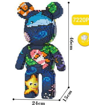 Build a Bear Nano Building Blocks Cartoon Colour With Drawer Model Creative Micro Diamond Bricks Toys HK44-2 - Lusy Store LLC
