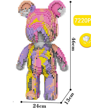 Build a Bear Nano Building Blocks Cartoon Colour With Drawer Model Creative Micro Diamond Bricks Toys HK44-2 - Lusy Store LLC