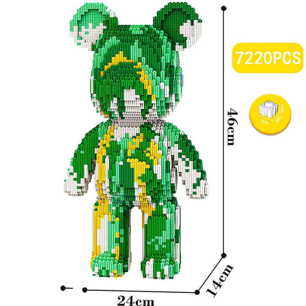 Build a Bear Nano Building Blocks Cartoon Colour With Drawer Model Creative Micro Diamond Bricks Toys HK44-2 - Lusy Store LLC