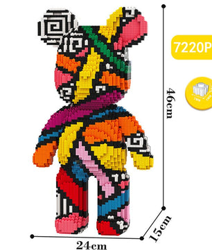 Build a Bear Nano Building Blocks Cartoon Colour With Drawer Model Creative Micro Diamond Bricks Toys HK44-2 - Lusy Store LLC