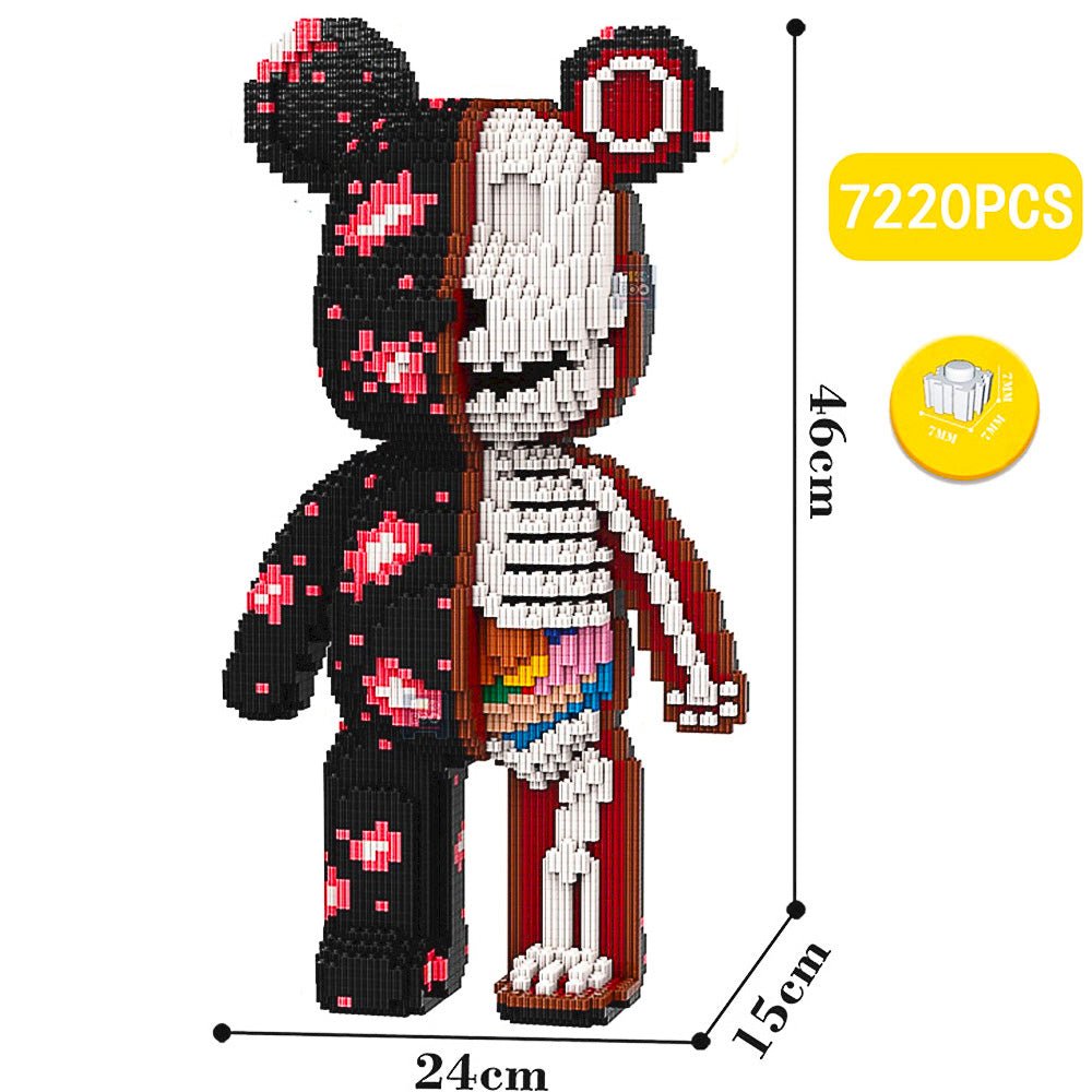 Build a Bear Nano Building Blocks Cartoon Colour With Drawer Model Creative Micro Diamond Bricks Toys HK44-2 - Lusy Store LLC