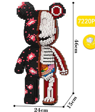 Build a Bear Nano Building Blocks Cartoon Colour With Drawer Model Creative Micro Diamond Bricks Toys HK44-2 - Lusy Store LLC