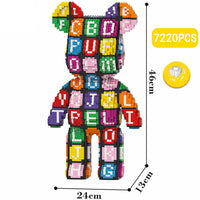 Build a Bear Nano Building Blocks Cartoon Colour With Drawer Model Creative Micro Diamond Bricks Toys HK44-3 - Lusy Store LLC