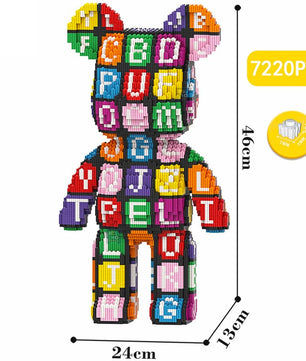 Build a Bear Nano Building Blocks Cartoon Colour With Drawer Model Creative Micro Diamond Bricks Toys HK44-3 - Lusy Store LLC
