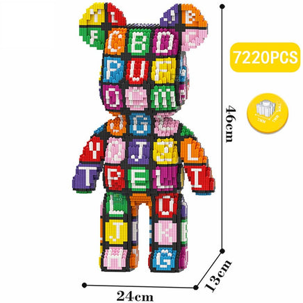 Build a Bear Nano Building Blocks Cartoon Colour With Drawer Model Creative Micro Diamond Bricks Toys HK44-3 - Lusy Store LLC