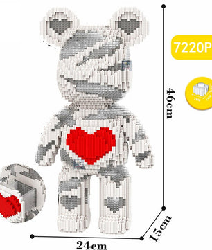 Build a Bear Nano Building Blocks Cartoon Colour With Drawer Model Creative Micro Diamond Bricks Toys HK44-3 - Lusy Store LLC