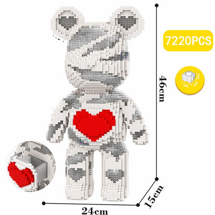 Build a Bear Nano Building Blocks Cartoon Colour With Drawer Model Creative Micro Diamond Bricks Toys HK44-3 - Lusy Store LLC
