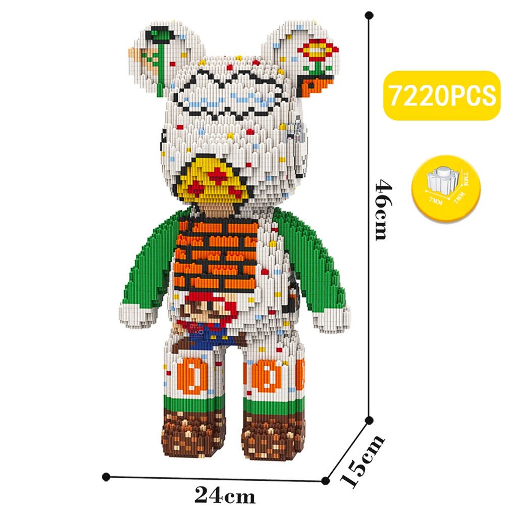 Build a Bear Nano Building Blocks Cartoon Colour With Drawer Model Creative Micro Diamond Bricks Toys HK44-3 - Lusy Store LLC