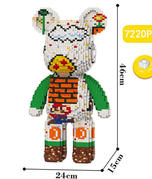 Build a Bear Nano Building Blocks Cartoon Colour With Drawer Model Creative Micro Diamond Bricks Toys HK44-3 - Lusy Store LLC