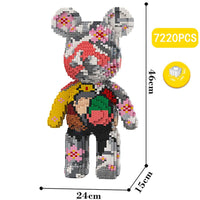 Build a Bear Nano Building Blocks Cartoon Colour With Drawer Model Creative Micro Diamond Bricks Toys HK44-3 - Lusy Store LLC
