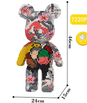 Build a Bear Nano Building Blocks Cartoon Colour With Drawer Model Creative Micro Diamond Bricks Toys HK44-3 - Lusy Store LLC