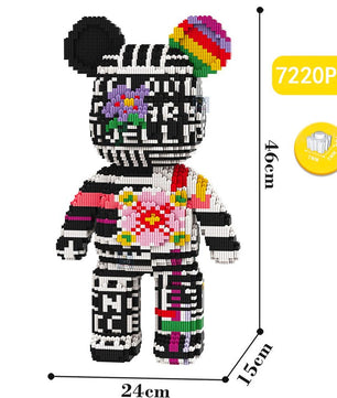 Build a Bear Nano Building Blocks Cartoon Colour With Drawer Model Creative Micro Diamond Bricks Toys HK44-3 - Lusy Store LLC