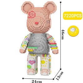 Build a Bear Nano Building Blocks Cartoon Colour With Drawer Model Creative Micro Diamond Bricks Toys HK44-3 - Lusy Store LLC