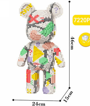 Build a Bear Nano Building Blocks Cartoon Colour With Drawer Model Creative Micro Diamond Bricks Toys HK44-3 - Lusy Store LLC