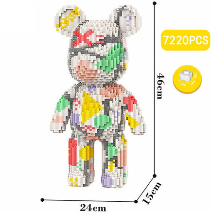Build a Bear Nano Building Blocks Cartoon Colour With Drawer Model Creative Micro Diamond Bricks Toys HK44-3 - Lusy Store LLC