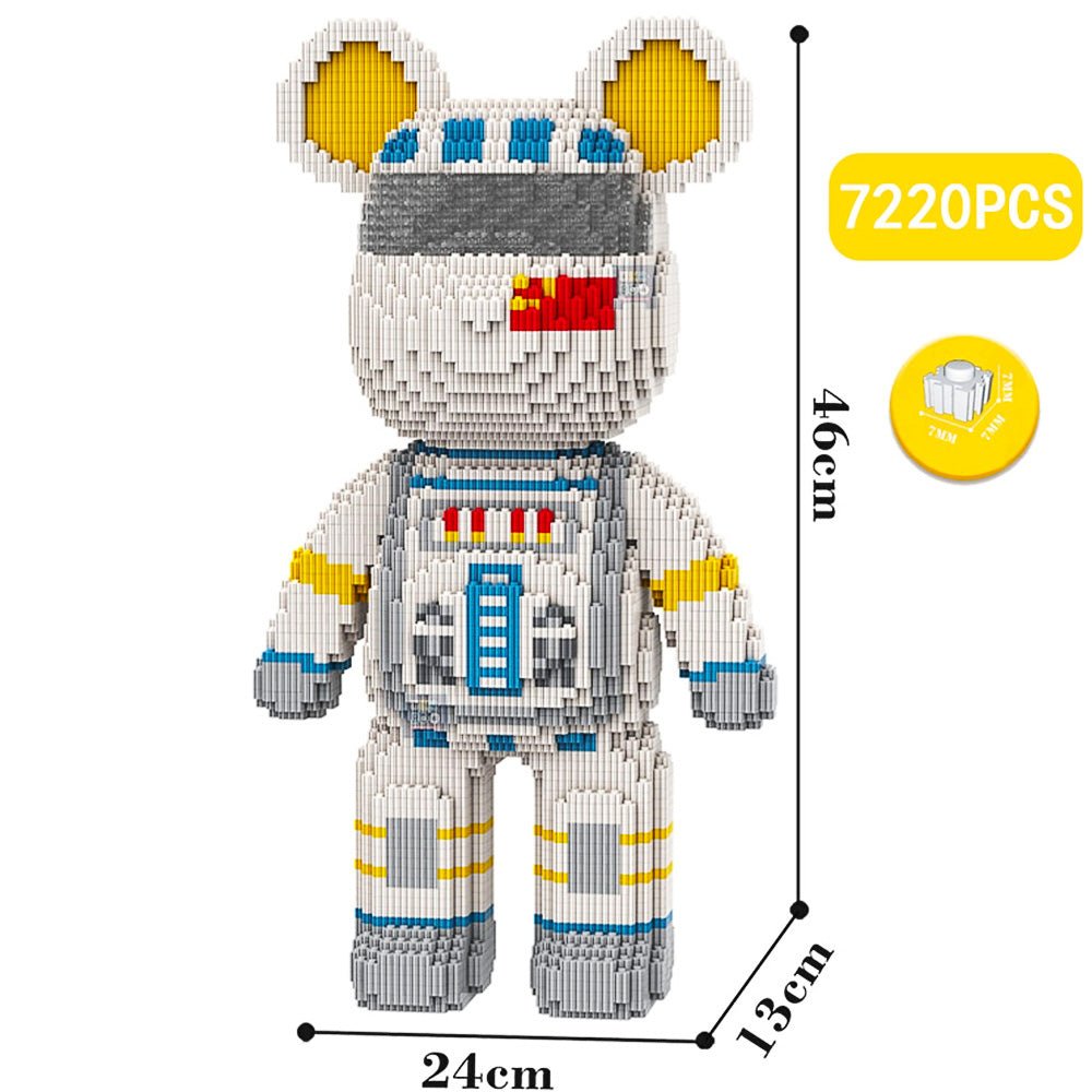 Build a Bear Nano Building Blocks Cartoon Colour With Drawer Model Creative Micro Diamond Bricks Toys HK44-3 - Lusy Store LLC