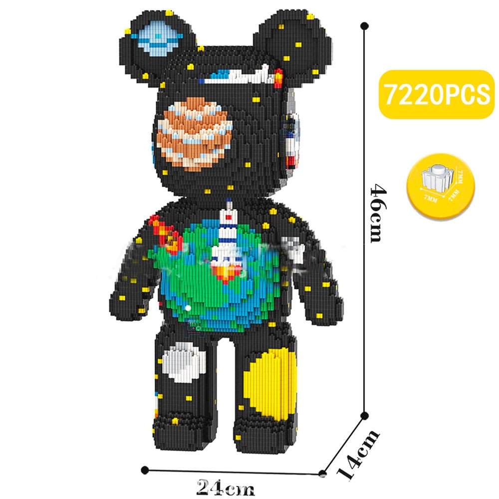 Build a Bear Nano Building Blocks Cartoon Colour With Drawer Model Creative Micro Diamond Bricks Toys HK44-3 - Lusy Store LLC