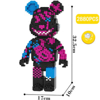 Build a Bear Nano Building Blocks Cartoon Colour With Drawer Model Creative Micro Diamond Bricks Toys HK44 - Lusy Store LLC
