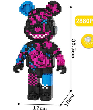 Build a Bear Nano Building Blocks Cartoon Colour With Drawer Model Creative Micro Diamond Bricks Toys HK44 - Lusy Store LLC