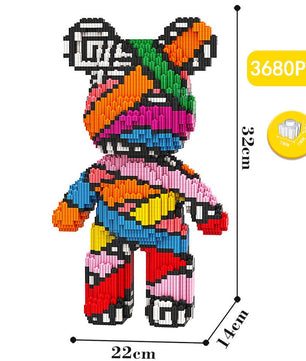 Build a Bear Nano Building Blocks Cartoon Colour With Drawer Model Creative Micro Diamond Bricks Toys HK44 - Lusy Store LLC