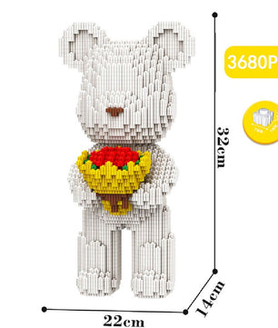 Build a Bear Nano Building Blocks Cartoon Colour With Drawer Model Creative Micro Diamond Bricks Toys HK44 - Lusy Store LLC