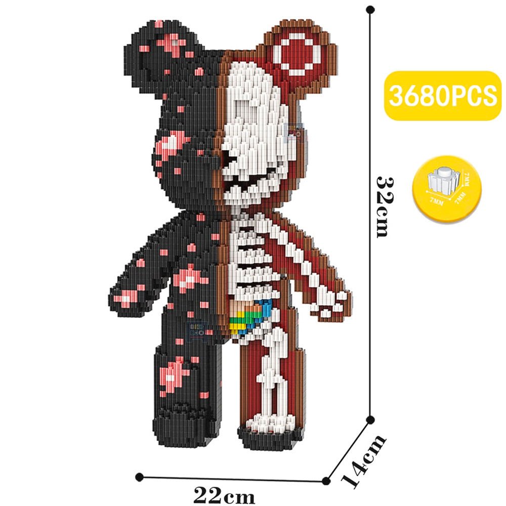 Build a Bear Nano Building Blocks Cartoon Colour With Drawer Model Creative Micro Diamond Bricks Toys HK44 - Lusy Store LLC