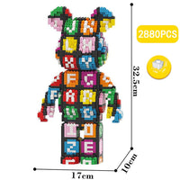Build a Bear Nano Building Blocks Cartoon Colour With Drawer Model Creative Micro Diamond Bricks Toys HK44 - Lusy Store LLC