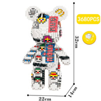 Build a Bear Nano Building Blocks Cartoon Colour With Drawer Model Creative Micro Diamond Bricks Toys HK44 - Lusy Store LLC