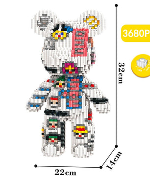 Build a Bear Nano Building Blocks Cartoon Colour With Drawer Model Creative Micro Diamond Bricks Toys HK44 - Lusy Store LLC