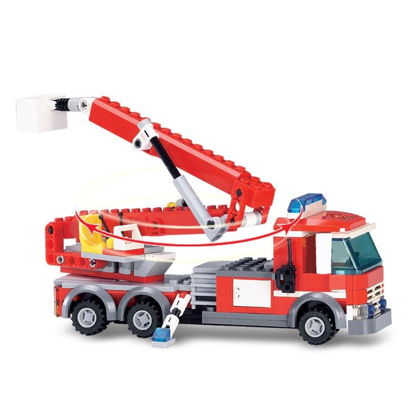 Building Blocks Fire Fighting Truck Bricks Sets Educational Toys For Kids Compatible Lego Minecraft City Toys - Lusy Store