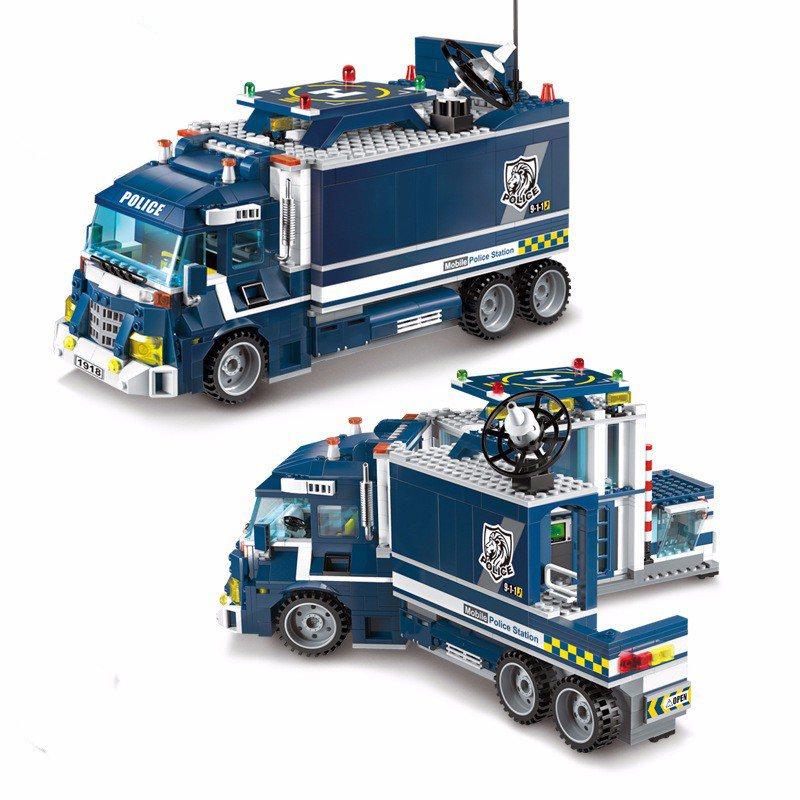 Building kits compatible with lego city Police Station Helicopter Educational toys hobbies to children - Lusy Store
