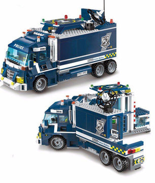 Building kits compatible with lego city Police Station Helicopter Educational toys hobbies to children - Lusy Store