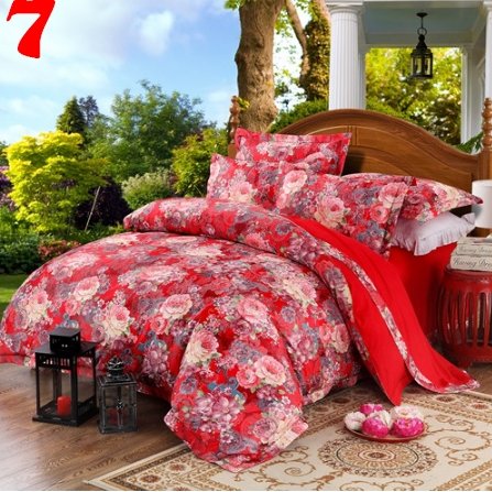 Bule Jacquard Floral Luxury Bedding Set - Lusy Store