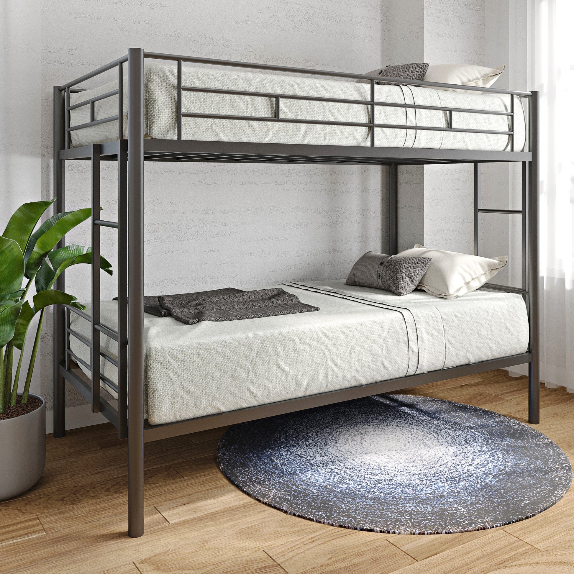 Bunk Beds Double Bed Safety Assurance Space Saving and Rapid Assembly F412 - Lusy Store