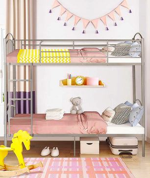 Bunk Beds Twin Metal Heavy Duty Convertible For Boys Girls Teens F410 - Lusy Store