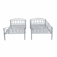 Bunk Beds Twin Metal Heavy Duty Convertible For Boys Girls Teens F410 - Lusy Store