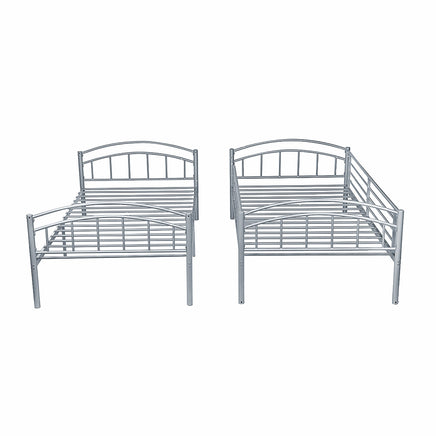 Bunk Beds Twin Metal Heavy Duty Convertible For Boys Girls Teens F410 - Lusy Store