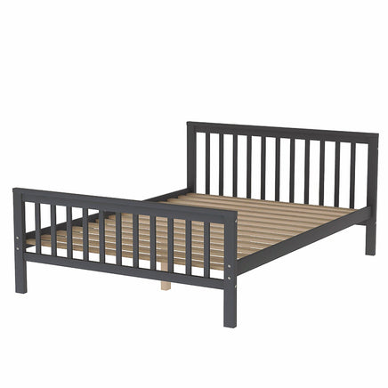 Bunk Beds Twin Over Twin L Shaped Loft Bed Ladder With 3 Storage Grids Easy to Assemble F417