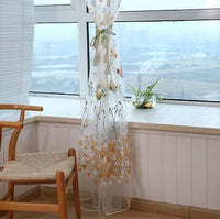 Butterfly Branches Printed Tulle Curtain - Lusy Store