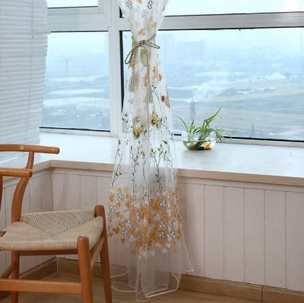 Butterfly Branches Printed Tulle Curtain - Lusy Store