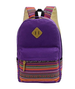 Canvas Printing Backpack Women School Backpacks Bag - Lusy Store