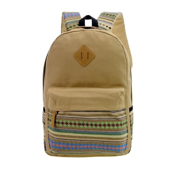 Canvas Printing Backpack Women School Backpacks Bag - Lusy Store