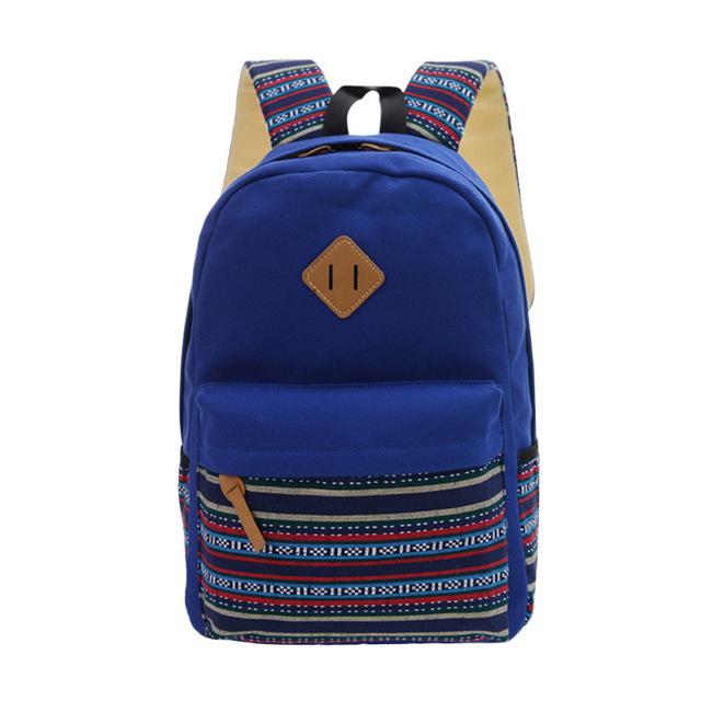 Canvas Printing Backpack Women School Backpacks Bag - Lusy Store