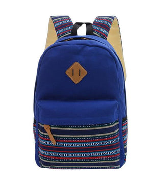 Canvas Printing Backpack Women School Backpacks Bag - Lusy Store