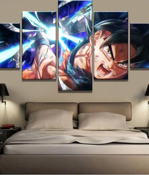 Canvas Prints Poster 5 Pieces Cartoon Dragon Ball Z Paintings Modular Wall Art - Lusy Store