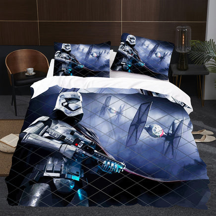 Captain Phasma Star Wars Bedding Green Duvet Covers Comforter Set Quilted Blanket Bedlinen LS22759 - Lusy Store